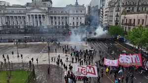 Clashes erupt at Argentina university march over funding and wages