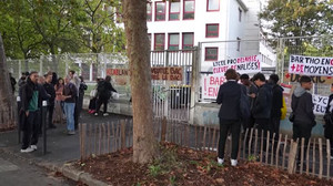 French student demands 'better conditions' in Paris suburb high school blockade