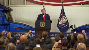 REFILE: Trump rallies for Ken Paxton at Texas truck factory ahead of midterms