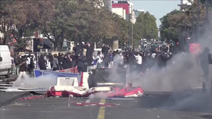 Protesters build barricades in Paris suburb, police make arrests