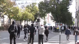 Police use tear gas to disperse high school students protesting in Paris