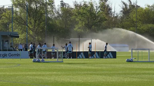 Messi back on the training pitch before his last game for Argentina