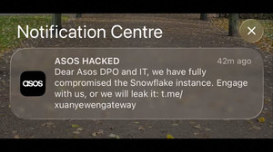 UK online retailer ASOS says 'basic personal information' may have been accessed in cyber incident