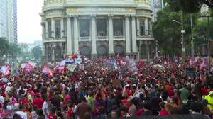 Students march in Rio against Bolsonaro's proposed spending cuts to education