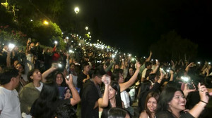 BTS fans gather in Lima for drone show honoring the group