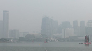 Haze chokes Singapore as city tops global pollution rankings ahead of F1