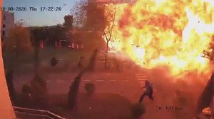 Man narrowly escapes Russian drone strike near Kyiv