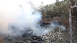 REFILE: Israeli forces fire tear gas at Palestinian olive harvesters as settlers hurl stones in West Bank