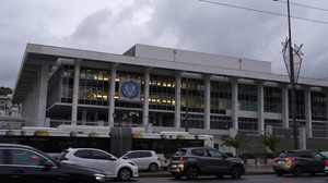 Views of U.S. embassy in Athens as Ambassador Guilfoyle asked to resign