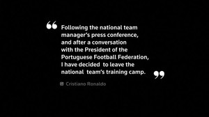 Ronaldo misses Portugal training after Jesus denies rift
