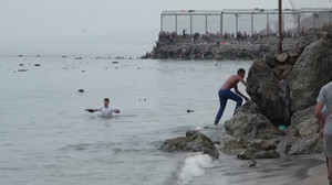 Moroccan migrant camping on Ceuta beach for two months still hopeful for asylum