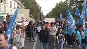 Protesters march in Paris to demand better school conditions