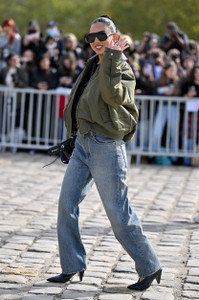 PFW Loewe Outside Arrivals