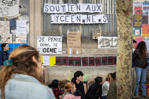 Students Blockade At The École Duperré, In Paris