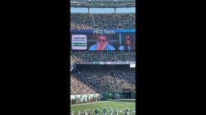US: Oasis’ Noel Gallagher Appears on Big Screen at MetLife Stadium