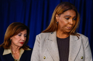 Press conference regarding alleged sexual assault at Cornell University, in New York City