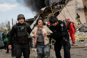 Aftermath of a Russian air attack in Kharkiv