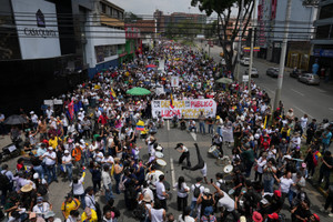 Protest against the government of Colombian President Espriella, in Cali