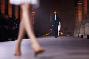 Victoria Beckham Womenswear Spring/Summer 2027 collection during Paris Fashion Week in Paris