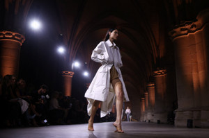 Victoria Beckham Womenswear Spring/Summer 2027 collection during Paris Fashion Week in Paris