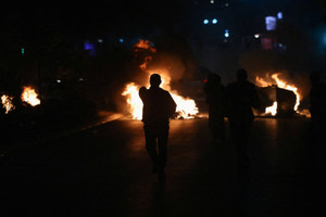 Protest following a Hague court verdict sentencing former Kosovo Liberation Army (KLA) leaders to a combined 81 years in prison for war crimes, in Pristina,