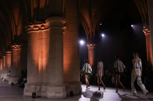 Victoria Beckham Womenswear Spring/Summer 2027 collection during Paris Fashion Week in Paris