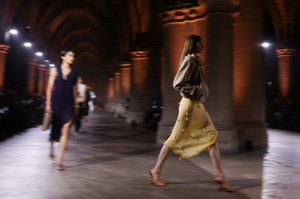 Victoria Beckham Womenswear Spring/Summer 2027 collection during Paris Fashion Week in Paris