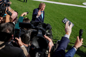 US President Trump travels to Grand Island, Nebraska