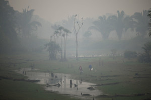 Wildfires in the Amazon Rainforest are on the rise due to the dry season and extreme heat in Autazes