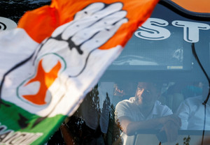 Protest against India's Chief Election Commissioner Gyanesh Kumar, in New Delhi