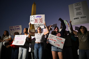 Protest in the wake of the Cornell University rape allegations, in Washington