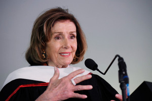 Pelosi gives commencement speech as Northwestern University graduates the first class of 19 incarcerated women
