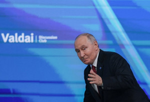 Russian President Vladimir Putin attends Valdai International Discussion Club in Moscow