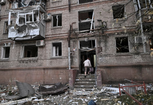 Russian air attack in Zaporizhzhia