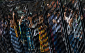 Protest organised by opposition parties demanding the resignation of Chief Election Commissioner Gyanesh Kumar in New Delhi