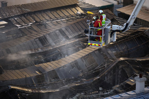 The Marche des Enfants-Rouges in Paris destroyed after a fire