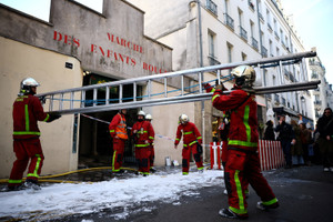 The Marche des Enfants-Rouges in Paris destroyed after a fire