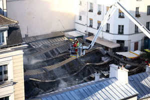 The Marche des Enfants-Rouges in Paris destroyed after a fire