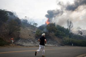 Wildfires rage in San Clemente, California