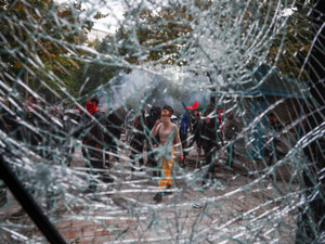 Anti-government protest by students in Tirana