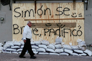 Hurricane Simon approaches Mexico's Pacific coast