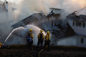 Wildfires rage in San Clemente, California
