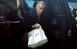 Canada's Prime Minister Mark Carney arrives on Parliament Hill in Ottawa