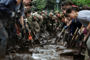 Aftermath of heavy rains in Santiago
