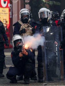 Anti-government protest by students in Tirana