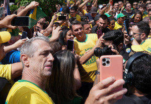 Brazilian presidential candidate Bolsonaro holds campaign rally, in Santa Barbara do Oeste
