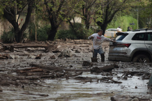 Aftermath of heavy rains in Santiago