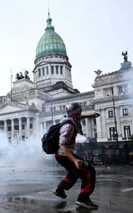 Protest in support of the Argentine university community and against President Javier Milei's administration, in Buenos Aires