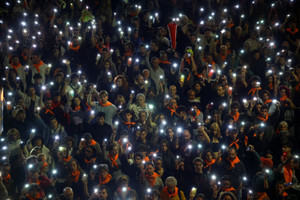 Protest demanding political action to alleviate Spain's housing crisis, in Barcelona