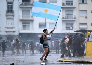 Protest in support of the Argentine university community and against President Javier Milei's administration, in Buenos Aires